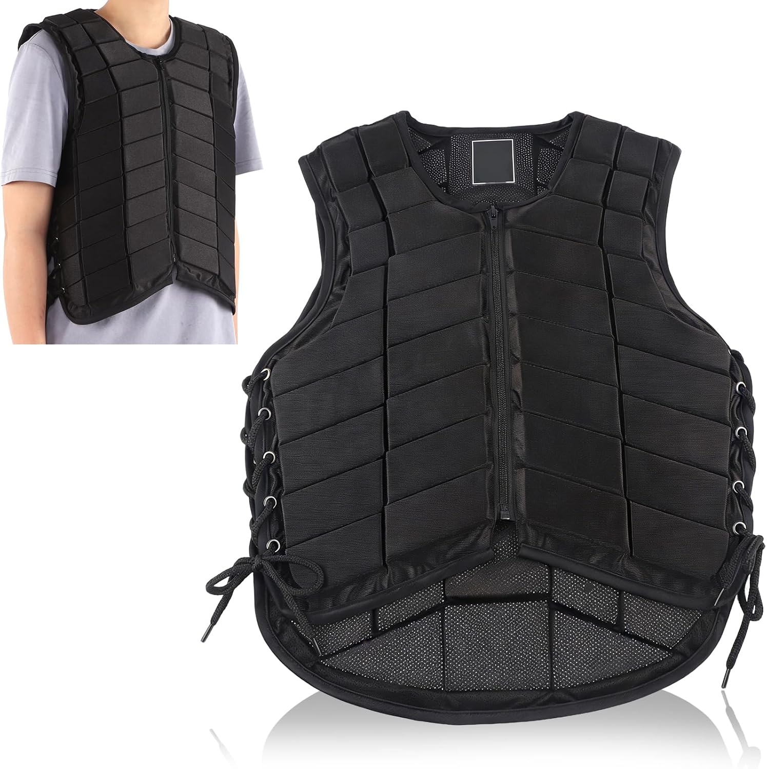 Equlup gilet protettivo imbottito professionale