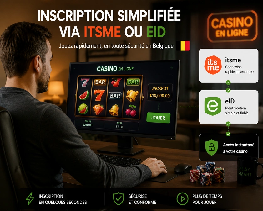 L’alternative : les casinos avec inscription simplifiée via itsme ou eID