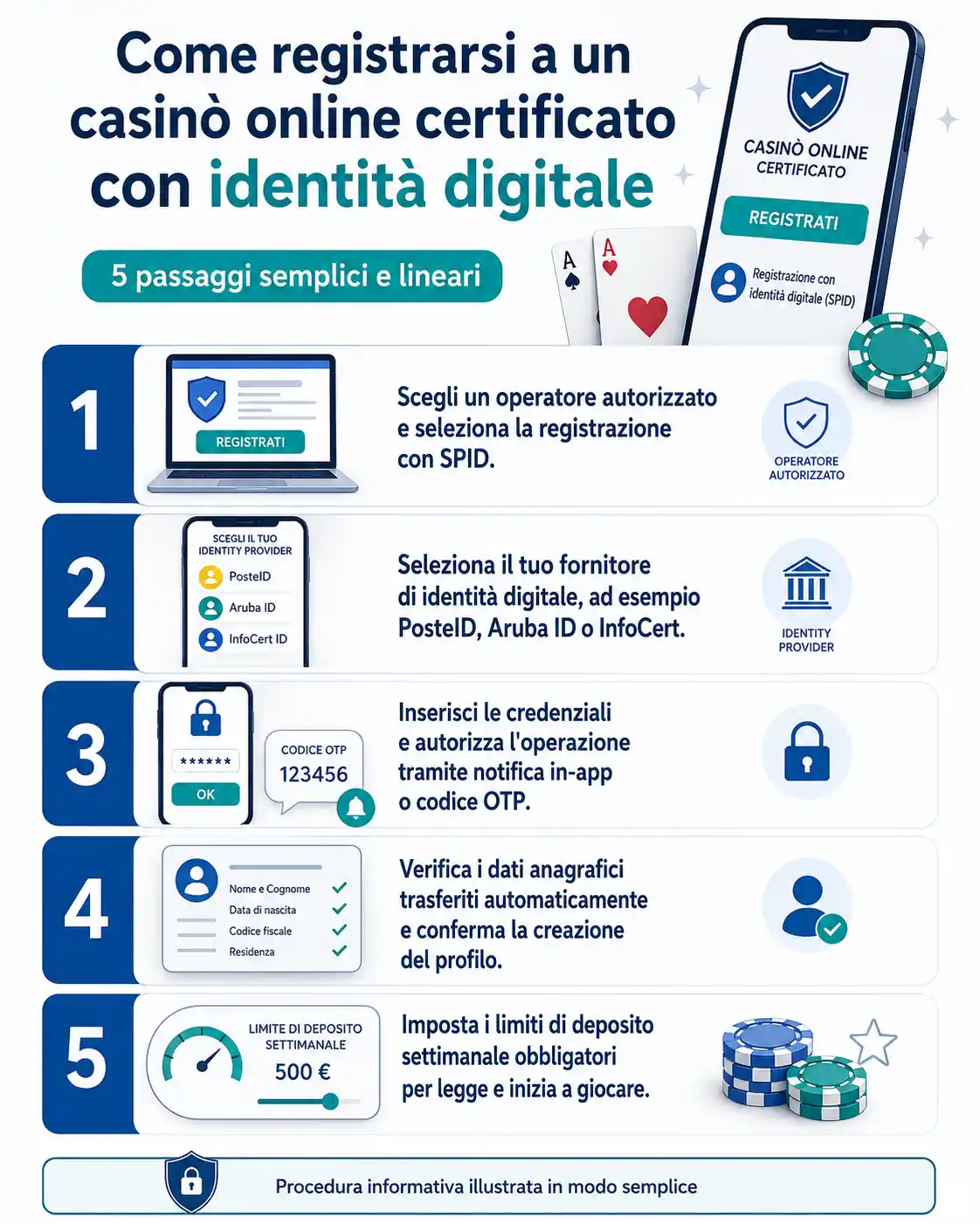 Procedura passo dopo passo