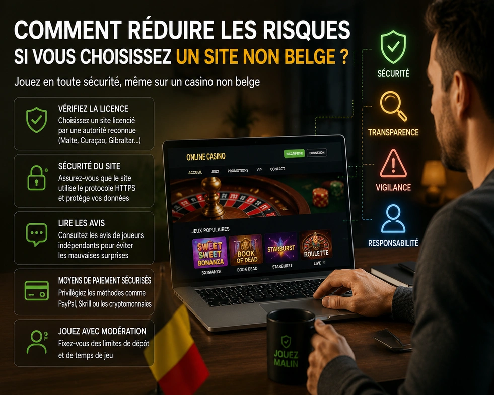 Comment réduire les risques si vous choisissez un site non belge